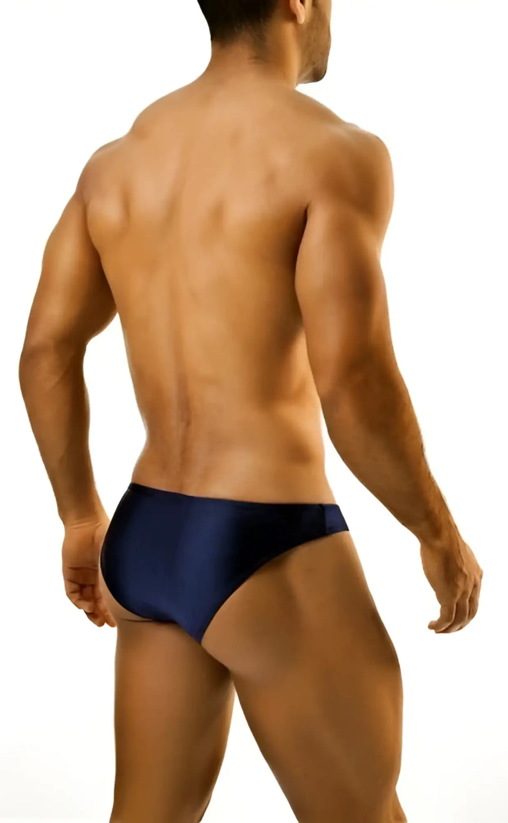 Navy blue joe snyder print bikini classic swim trunks featuring a stylish print and comfortable fit