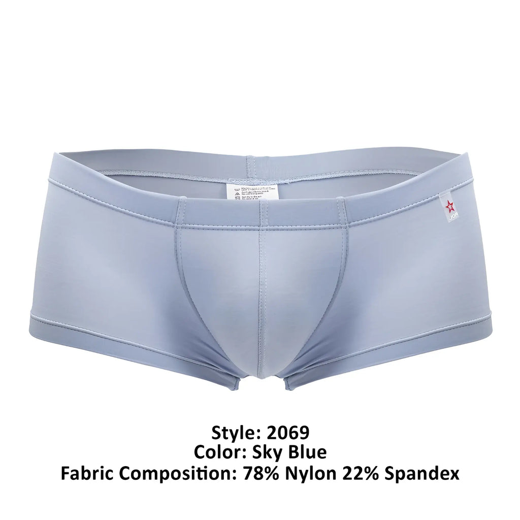 Sky blue men’s briefs jor 2069 orion trunks made of 78 nylon 22 spandex for comfortable daily wear