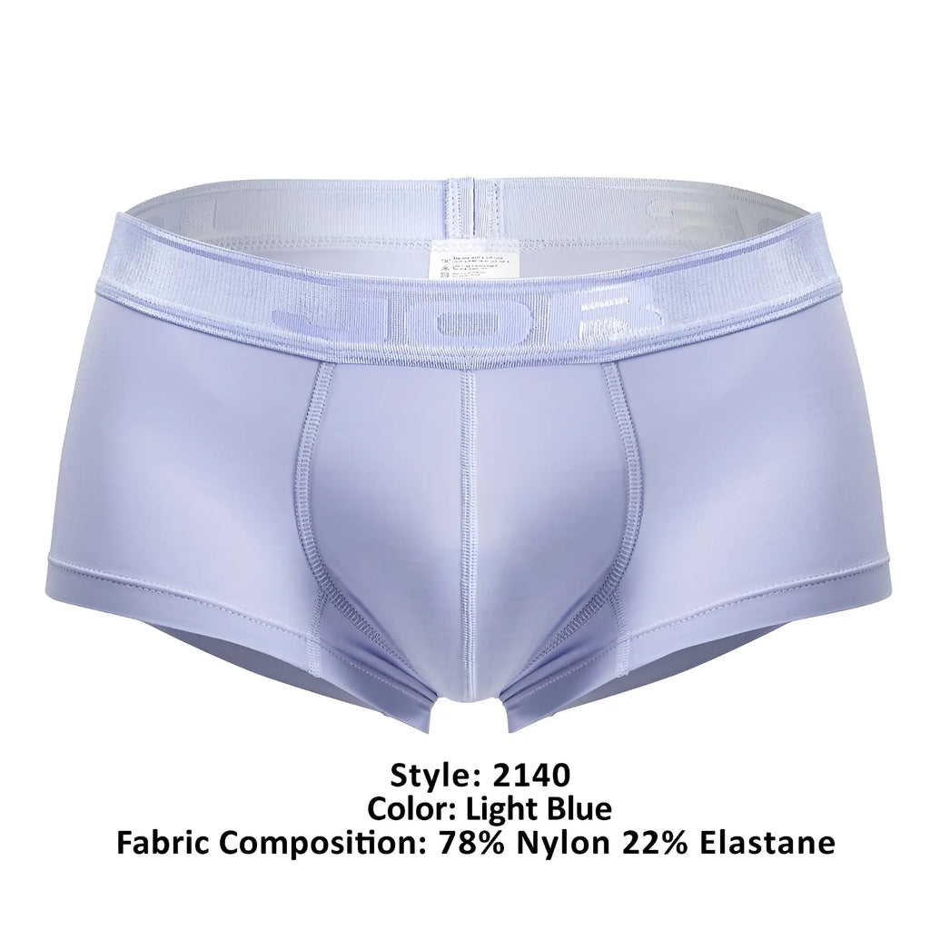 Light blue jor 2140 element trunks made of 78 nylon 22 elastane with smooth form fitting design and reinforced stitching