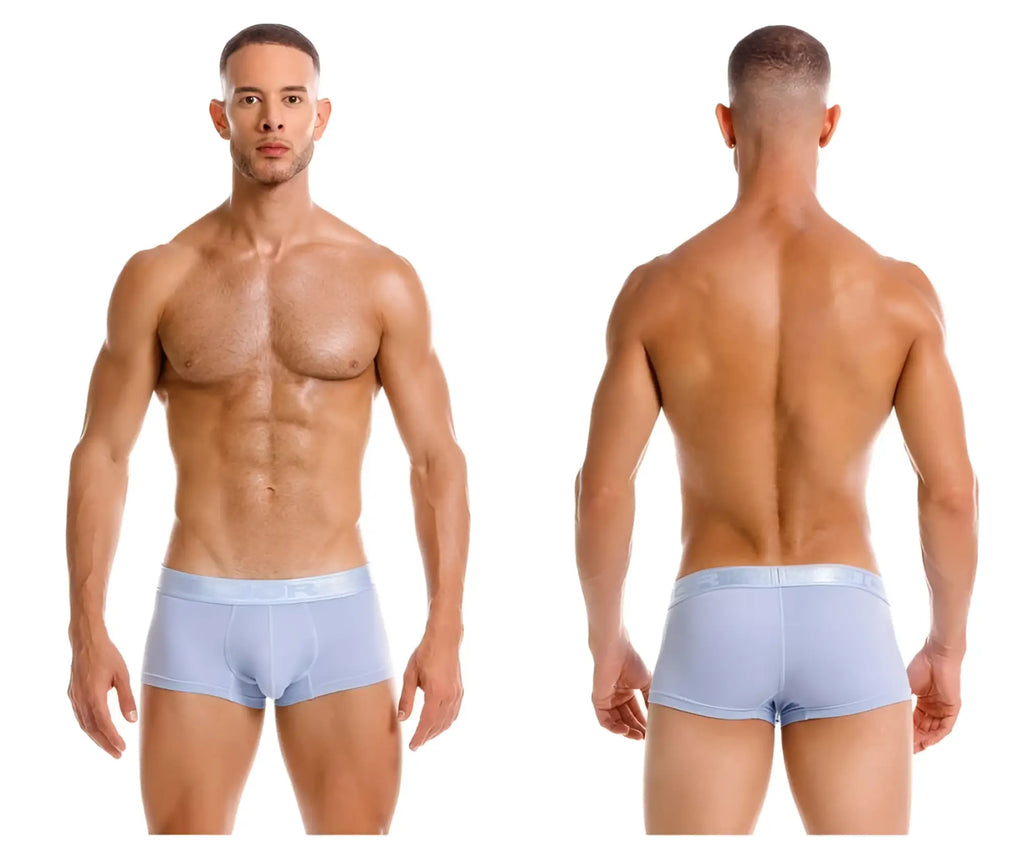 Light blue jor 2140 Element trunks men’s briefs with a smooth elastic waistband for comfortable support