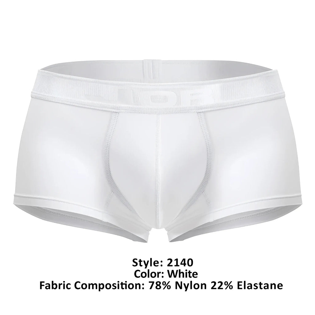 White jor 2140 element trunks made of 78% nylon 22% elastane with smooth, form-fitting design and elastic waistband