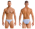Light blue jor 2142 element bikini briefs with smooth stretchy fabric and subtle logo on the waistband