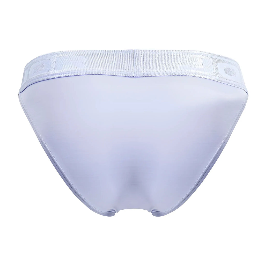 Light purple jor 2142 element bikini briefs with matching elastic waistband and subtle embossed lettering