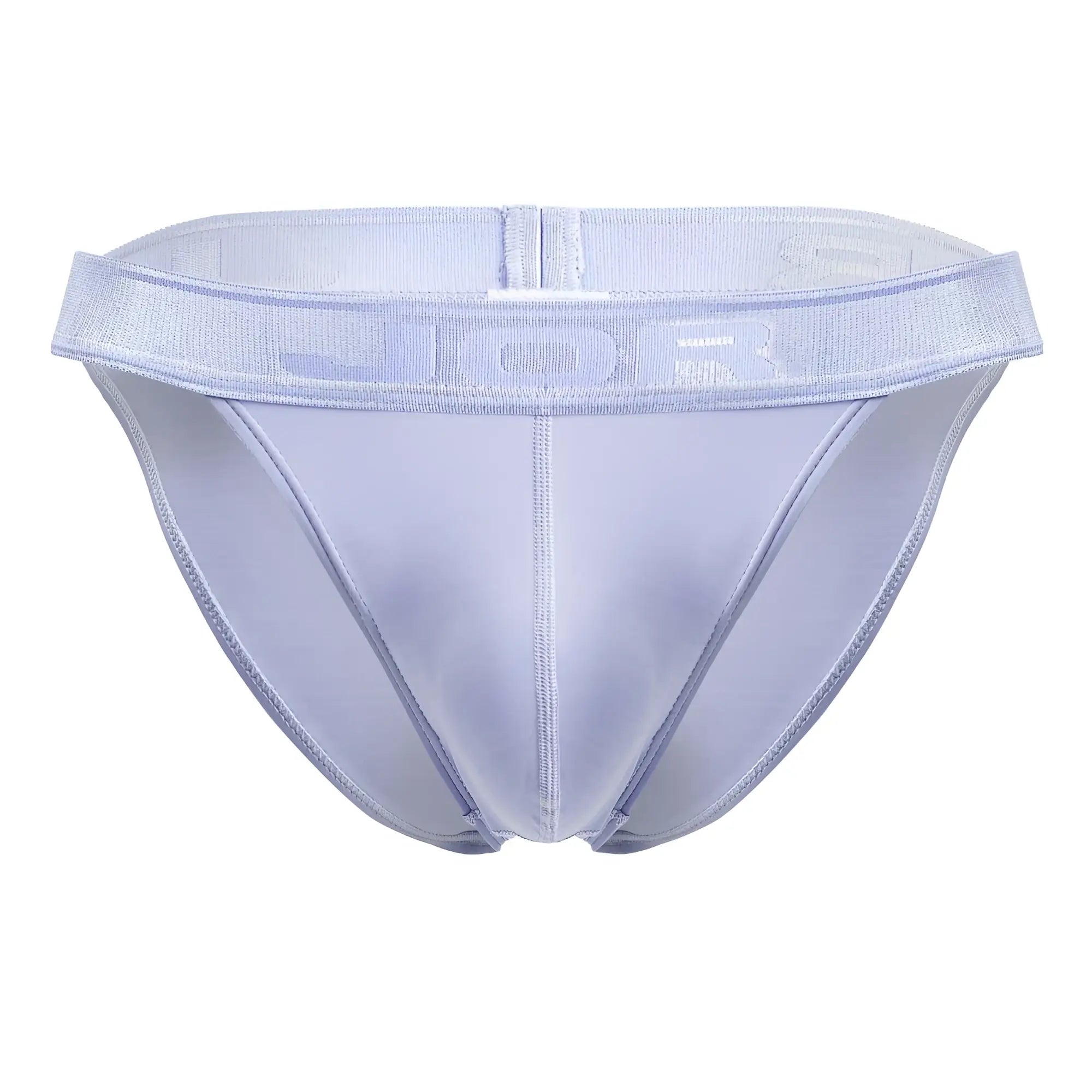 Light purple mesh briefs with subtle jdr logo on waistband from jor 2142 element bikini in light blue color
