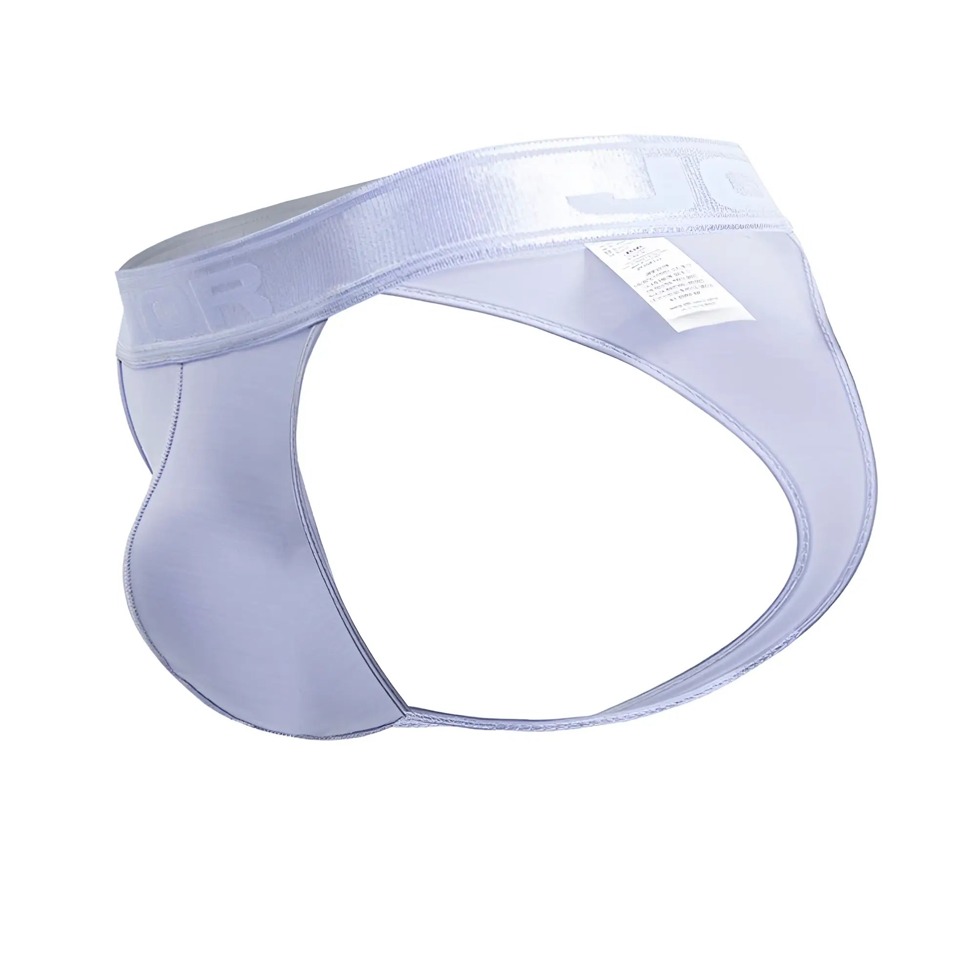 Light purple sheer mesh briefs with satin waistband and JOR logo from JOR 2144 element thongs in light blue