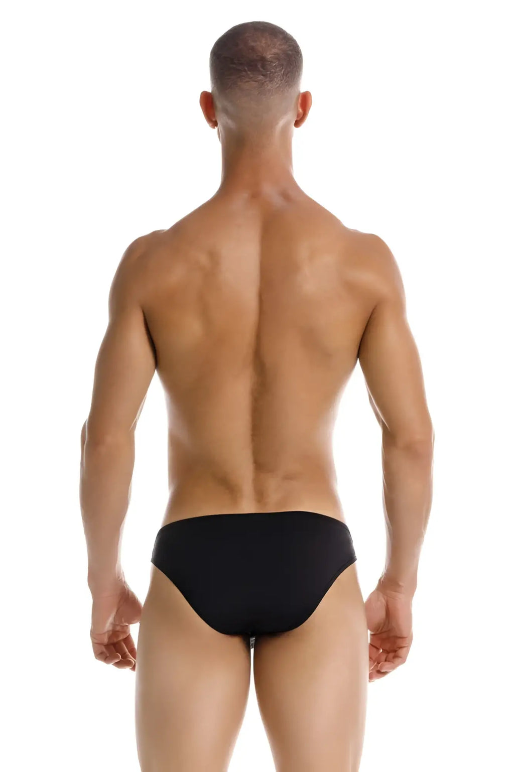 Black jor 2150 apolo bikini briefs made of comfortable fabric ideal for everyday wear showing front view