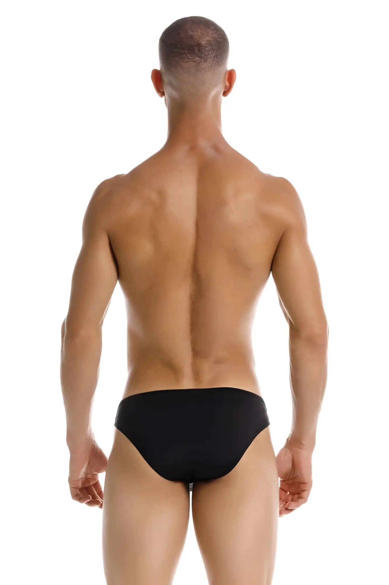 Black jor 2150 apolo bikini briefs made of comfortable fabric ideal for everyday wear showing front view