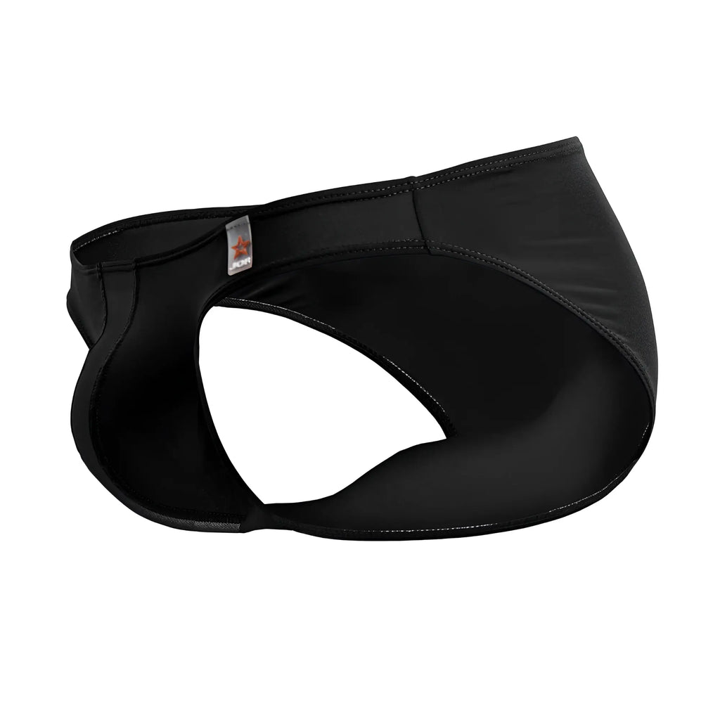 Black jor 2150 apolo bikini swim trunks with sleek form-fitting design smooth stretchy fabric and subtle stitching details