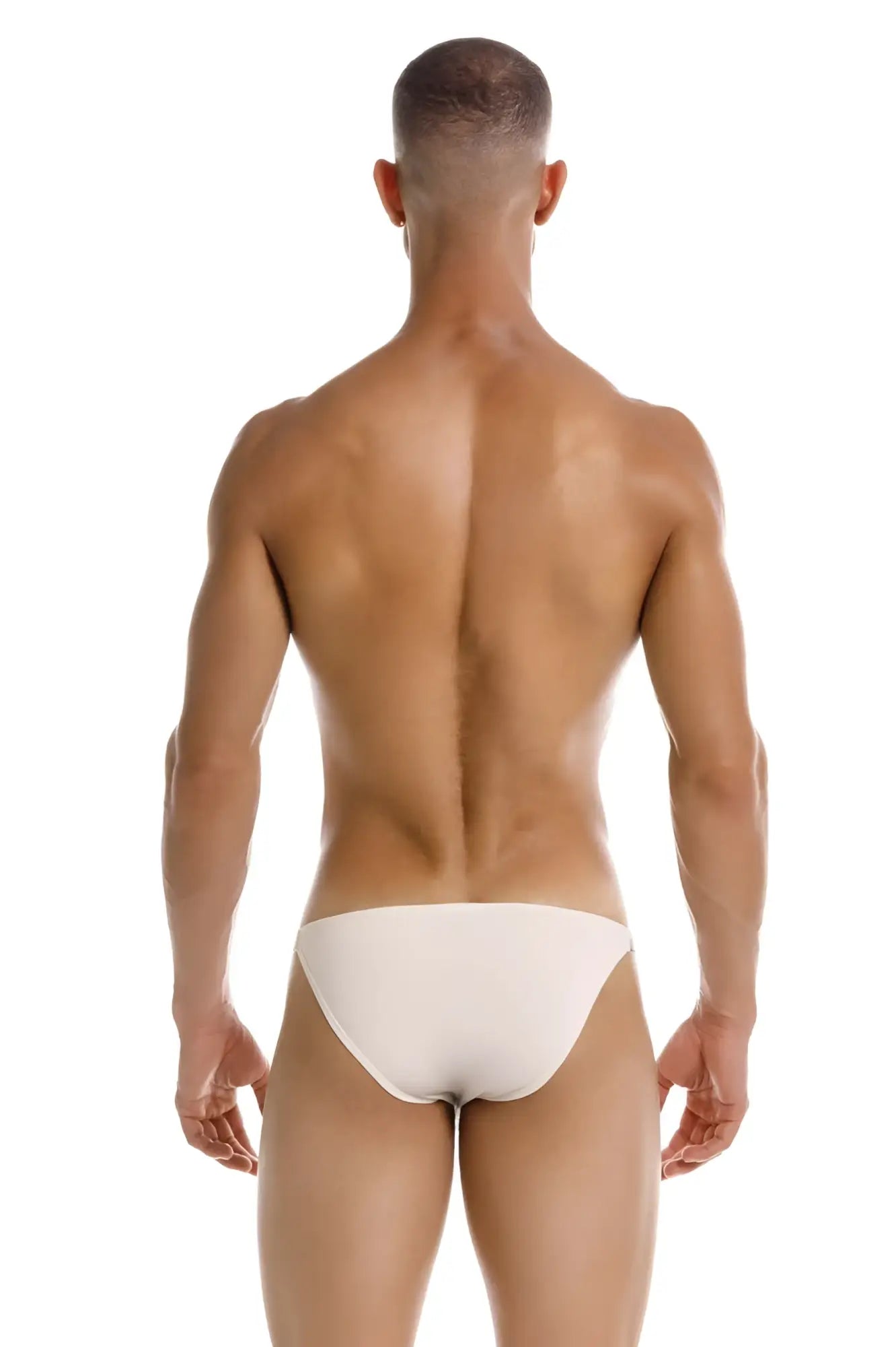 White briefs eros bikini jor 2156 in beige color showcasing a comfortable fit and soft fabric