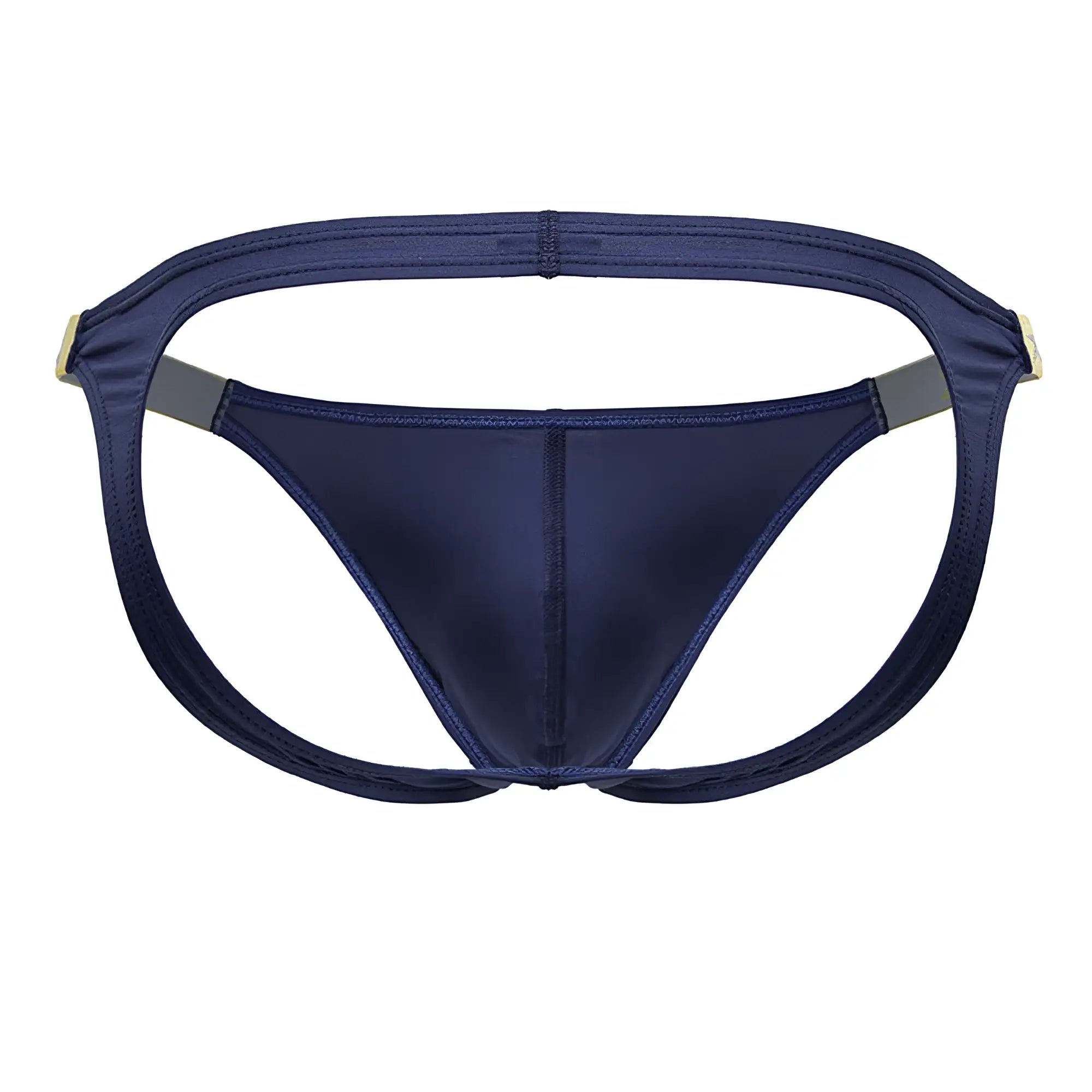 Navy blue satin briefs jor 2157 eros jockstrap color petrol with sleek fit and subtle gold tone hardware accents