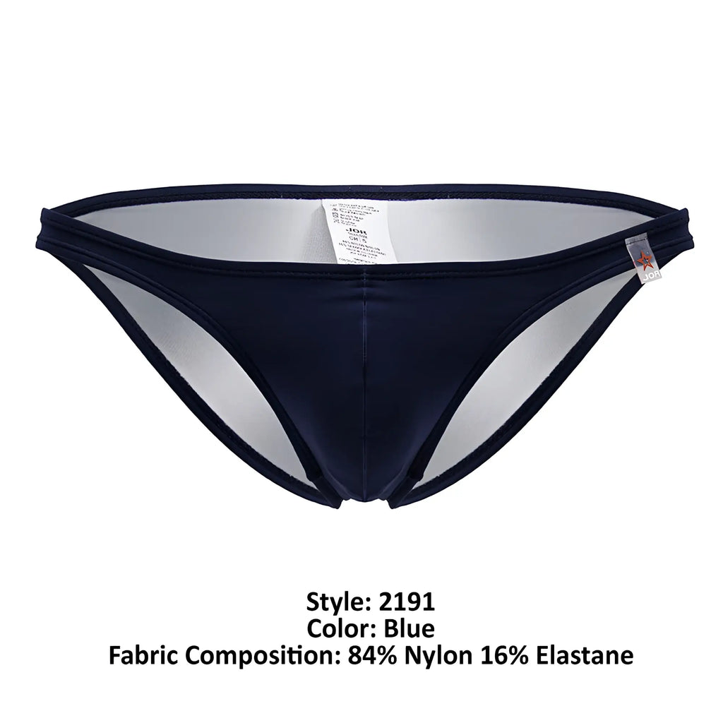Navy blue JOR 2191 travel swim bikini with sleek form-fitting design and subtle mesh paneling for men