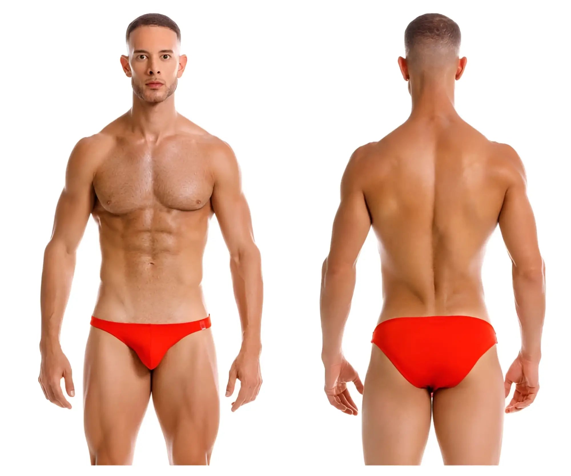 Red swim bikini JOR 2191 travel swim trunks in vibrant red designed for comfortable travel and water activities