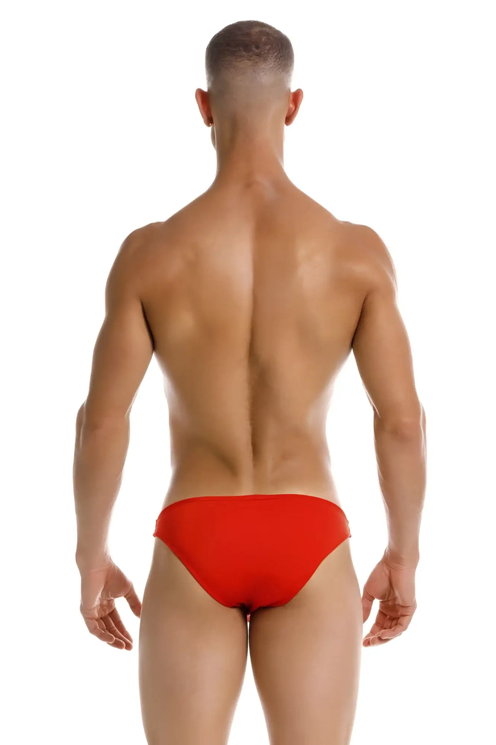 Jor 2191 travel swim bikini in vibrant red features form-fitting seamless swim trunks for comfortable beachwear