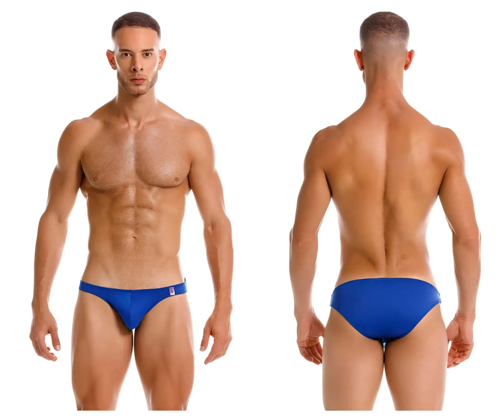Blue swim trunks jor 2191 travel swim bikini royal color with small logo on the left hip for swimming and travel