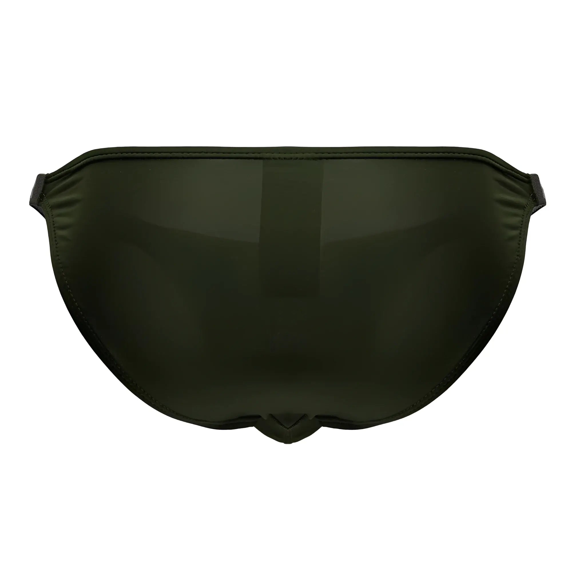 Jor 2233 eros bikini green olive green satin sleep mask with smooth reflective surface and subtle edge stitching