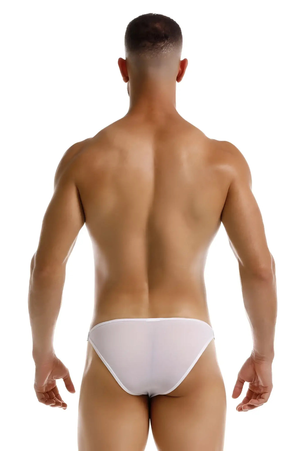 White jor 2236 frost bikini briefs with a smooth seamless design in form fitting fabric