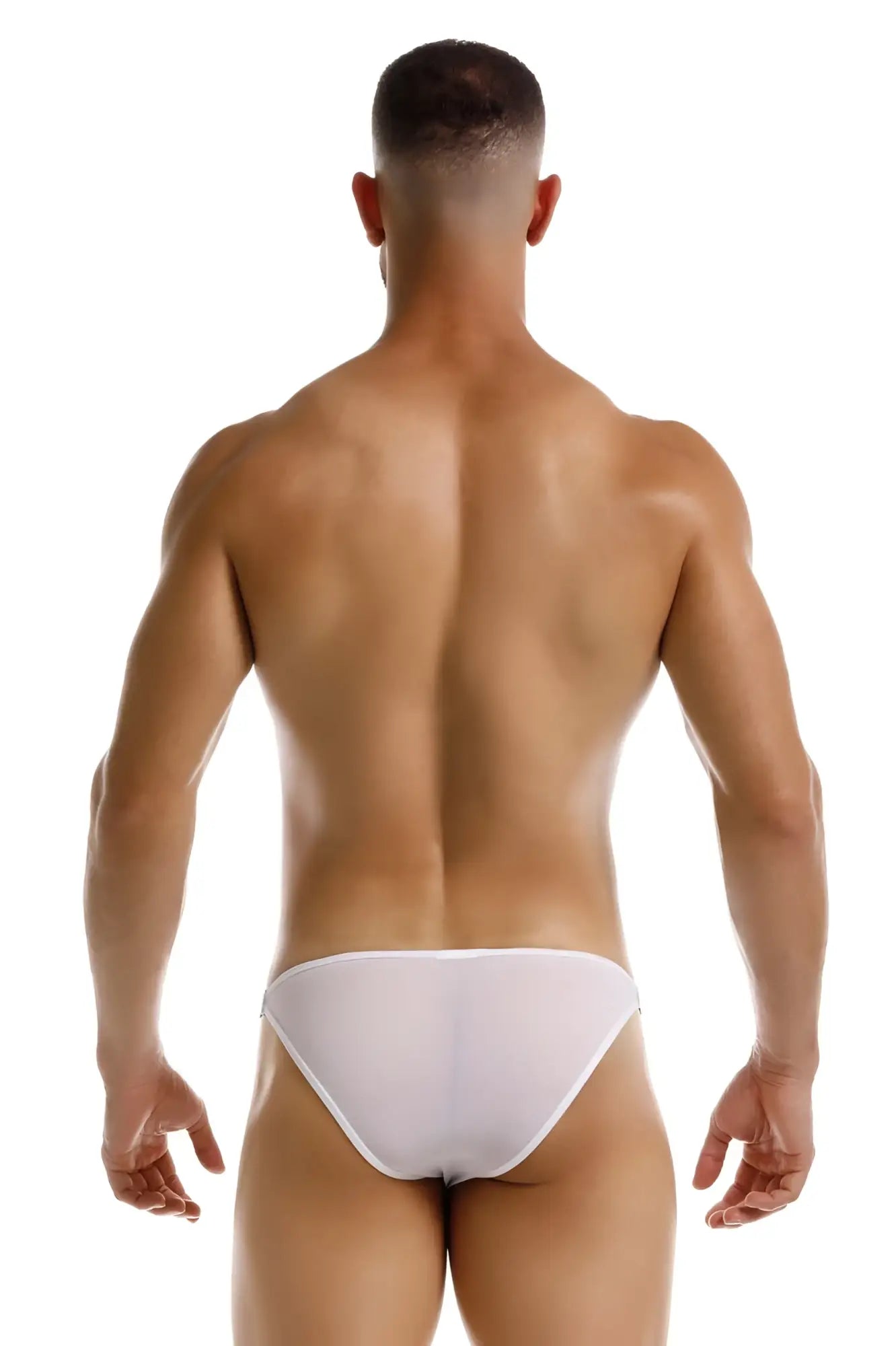 White jor 2236 frost bikini briefs with a smooth seamless design in form fitting fabric