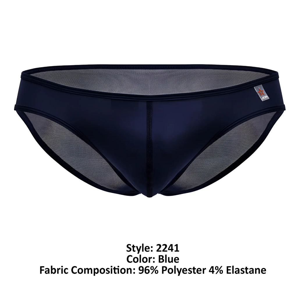 Navy blue jor 2241 origin briefs for men with mesh panel design and elastic waistband for comfortable support