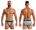 Light blue jor 2244 astra briefs with black trim made from soft fabric for comfortable everyday wear