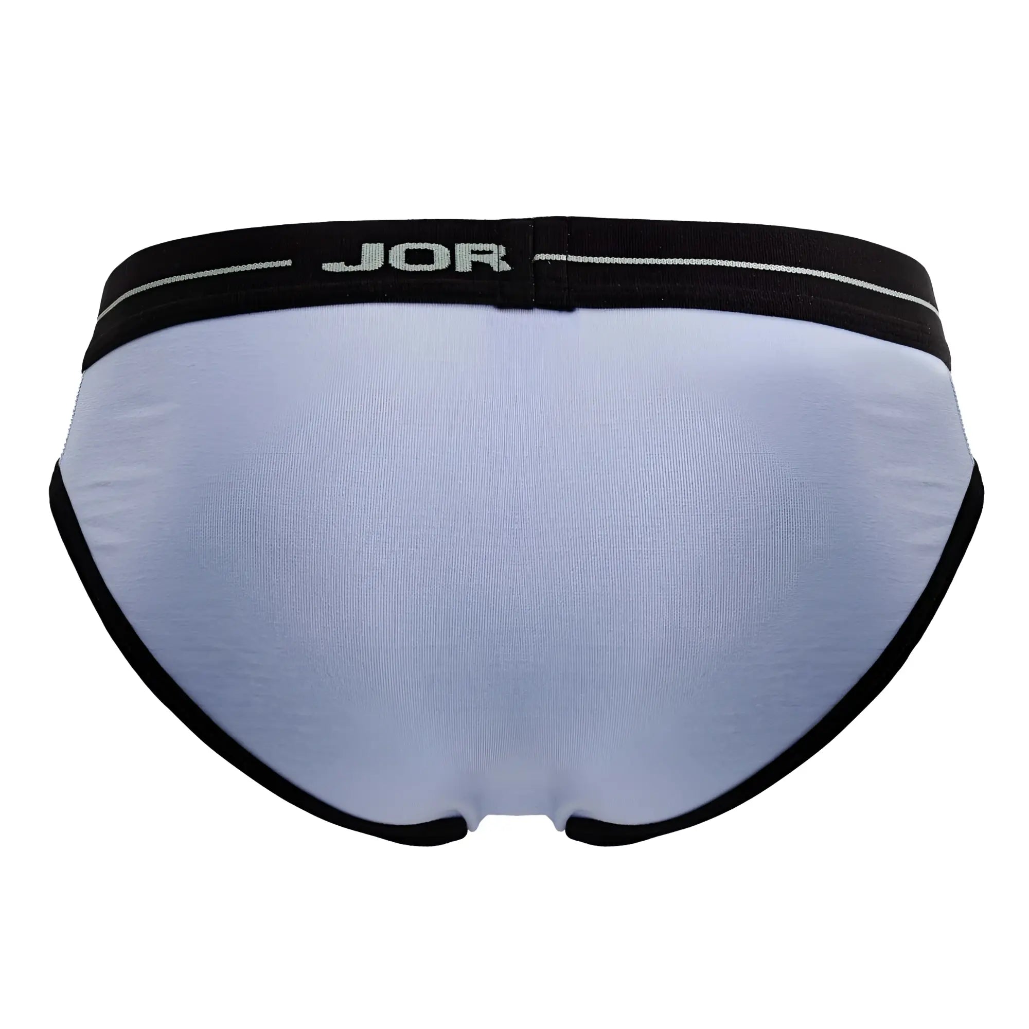 Light blue jor 2244 astra briefs with black trim and waistband made of soft breathable fabric for men