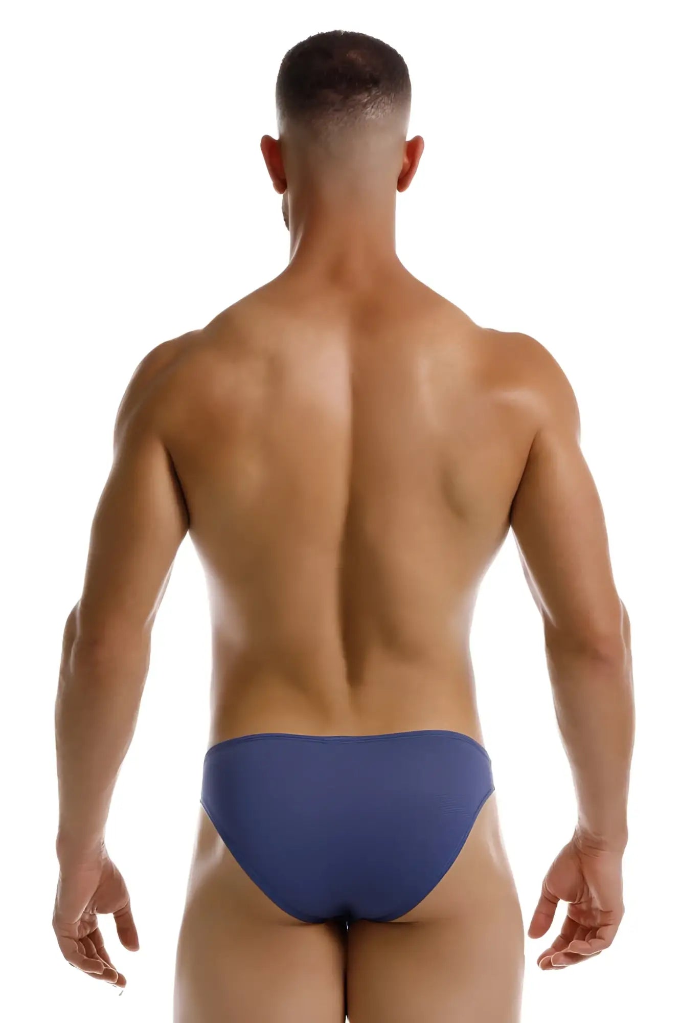 Blue jor 2247 cosmo bikini briefs in soft fabric shown from the back for comfortable everyday wear