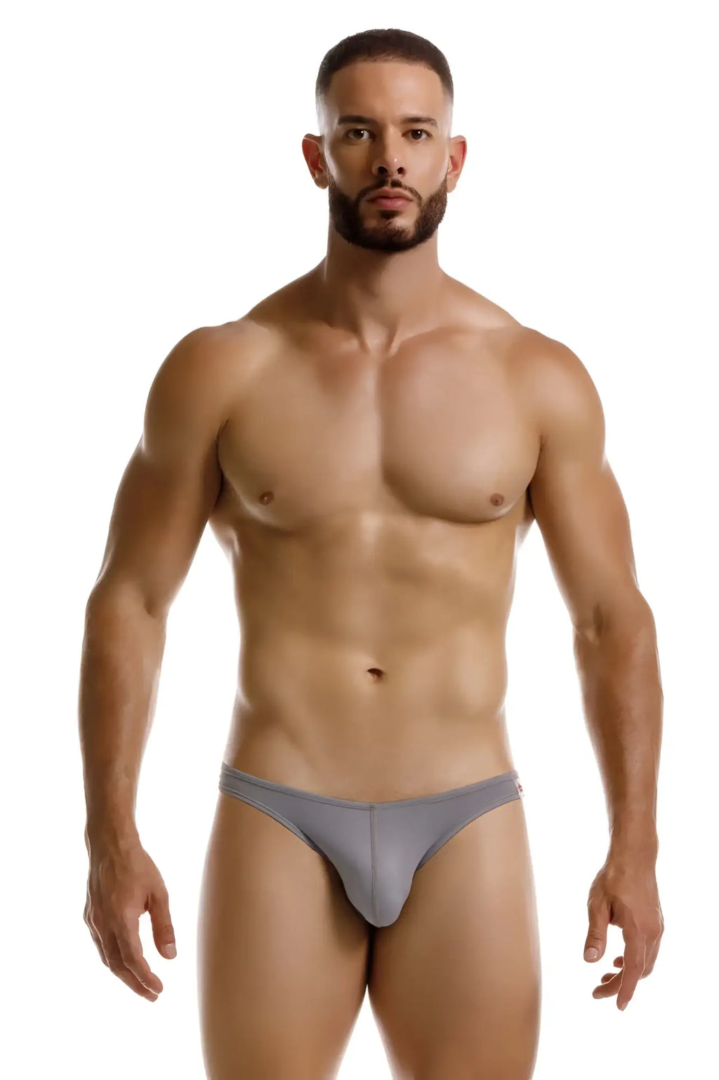Gray jor 2247 cosmo bikini briefs with smooth form-fitting design offering comfortable athletic support