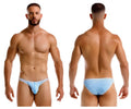 Light blue and white striped men’s briefs jor 2249 sour bikini color blue made from soft breathable fabric