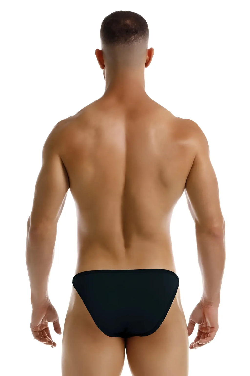 Black jor 2257 axel bikini briefs showing the back side in soft breathable fabric for everyday comfort