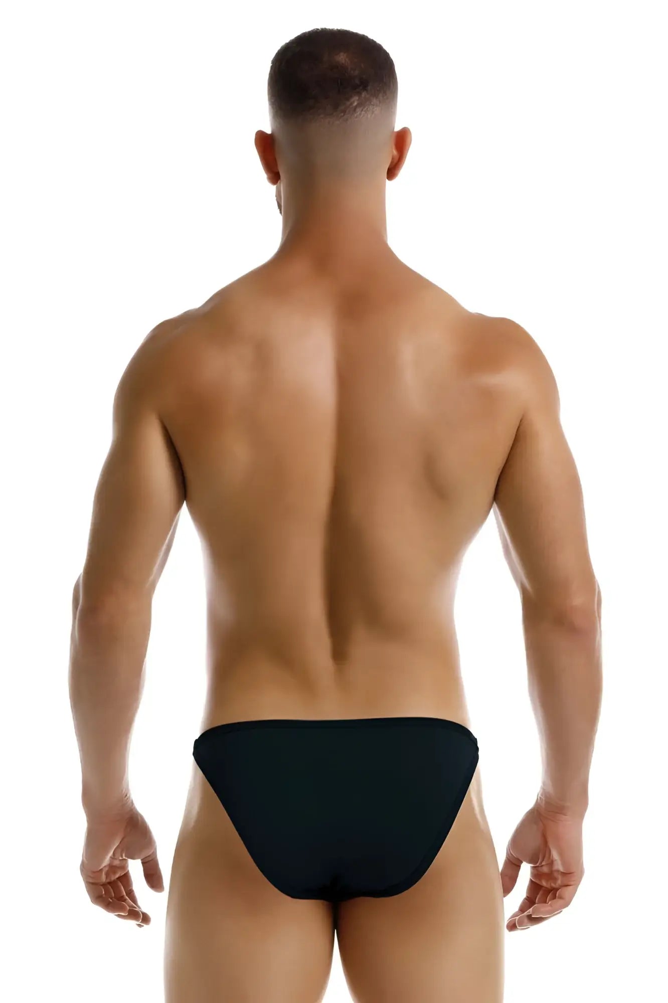 Black jor 2257 axel bikini briefs showing the back side in soft breathable fabric for everyday comfort