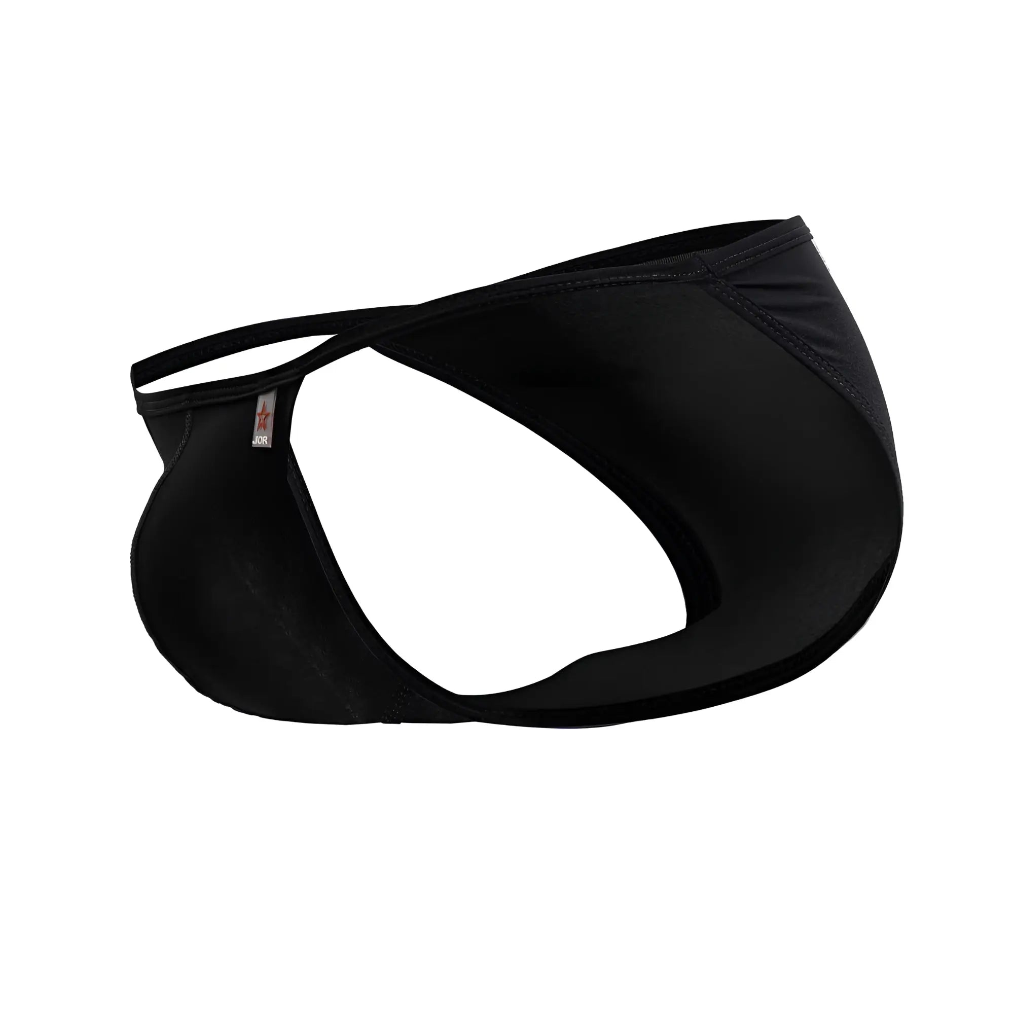 Black jor 2257 axel bikini briefs with sleek form-fitting design and thin side straps made for comfort and style