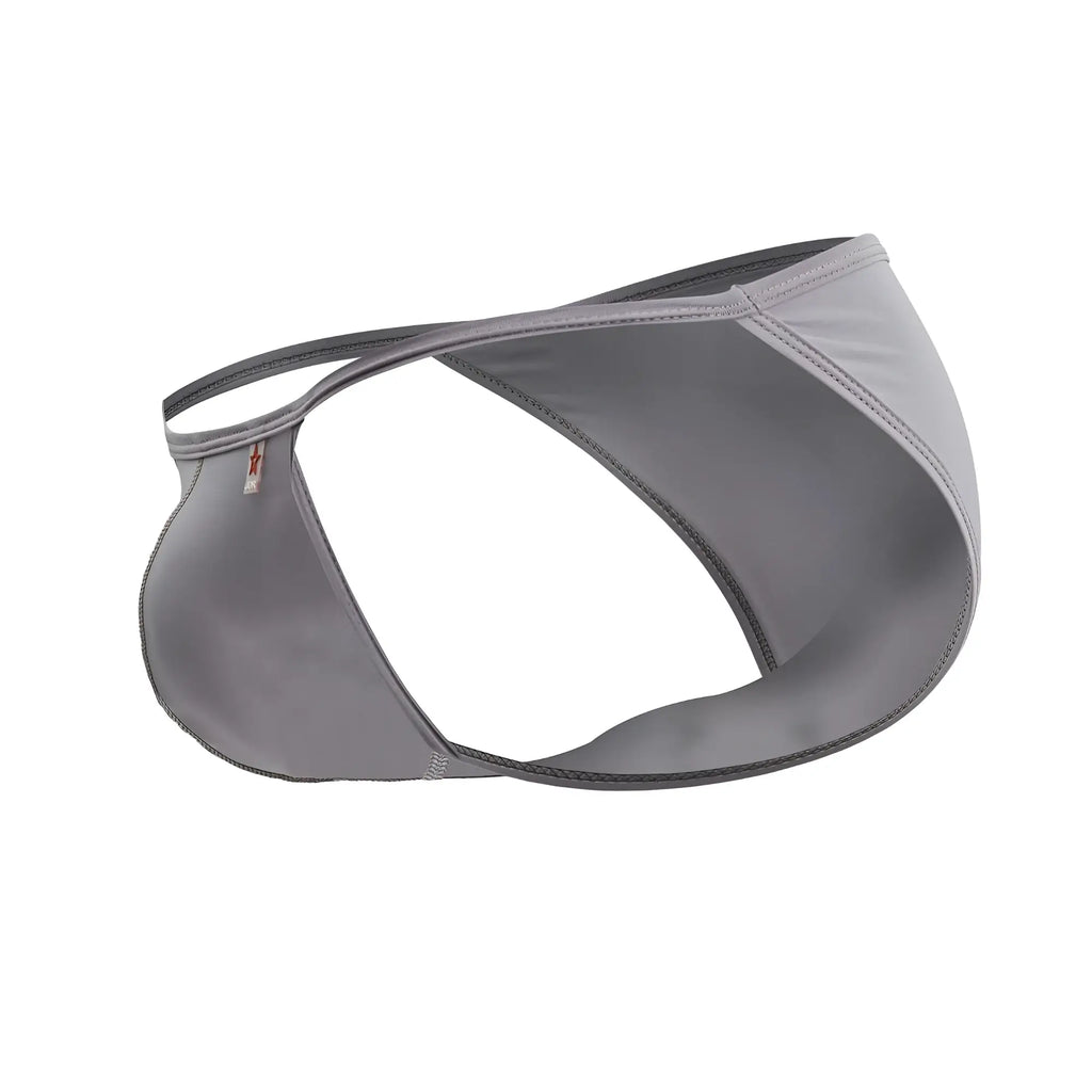 Gray jor 2257 axel bikini briefs with sleek form-fitting design and subtle stitching details for athletic wear