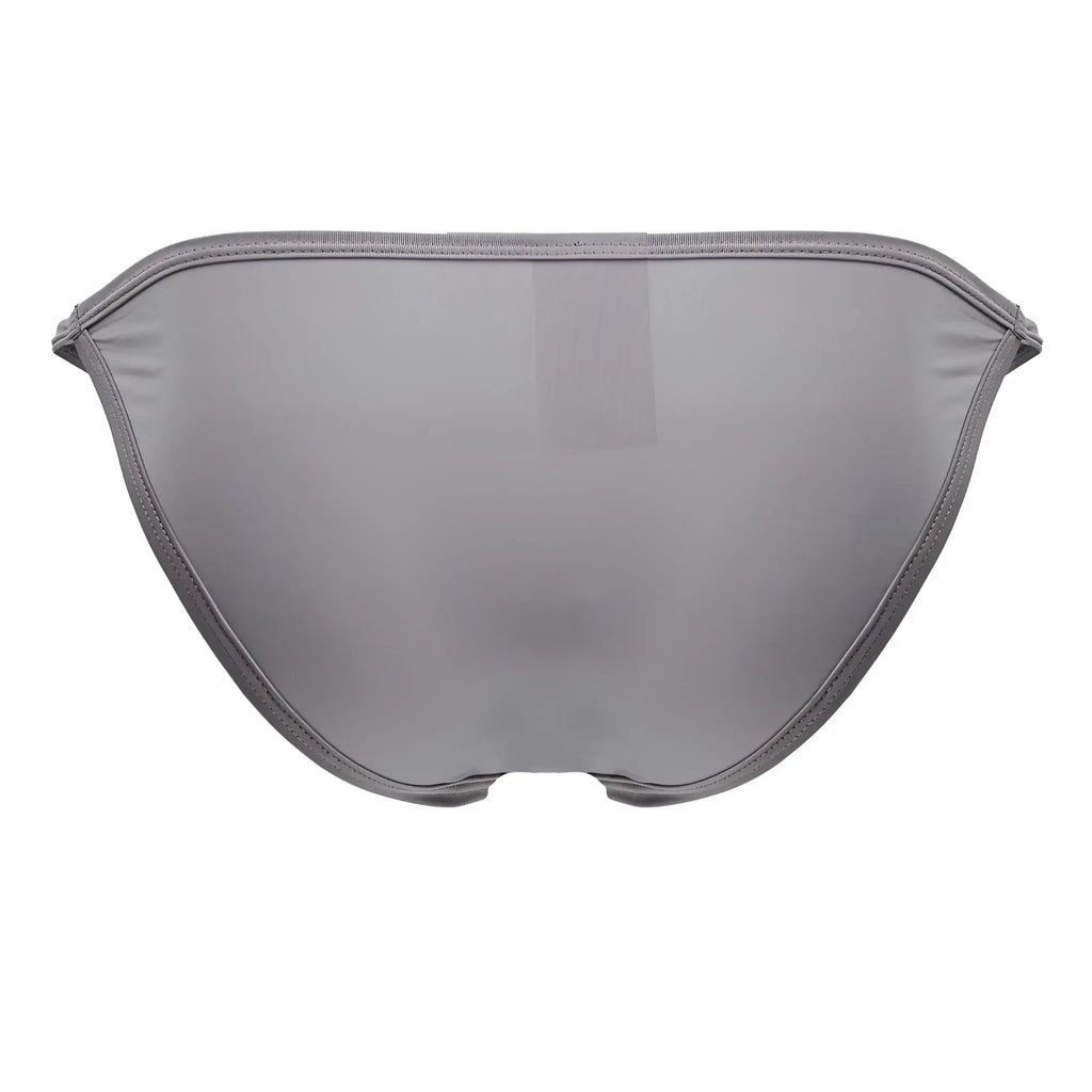 Gray mesh bikini bottom jor 2257 axel bikini with sleek form-fitting design and subtle vertical ribbing