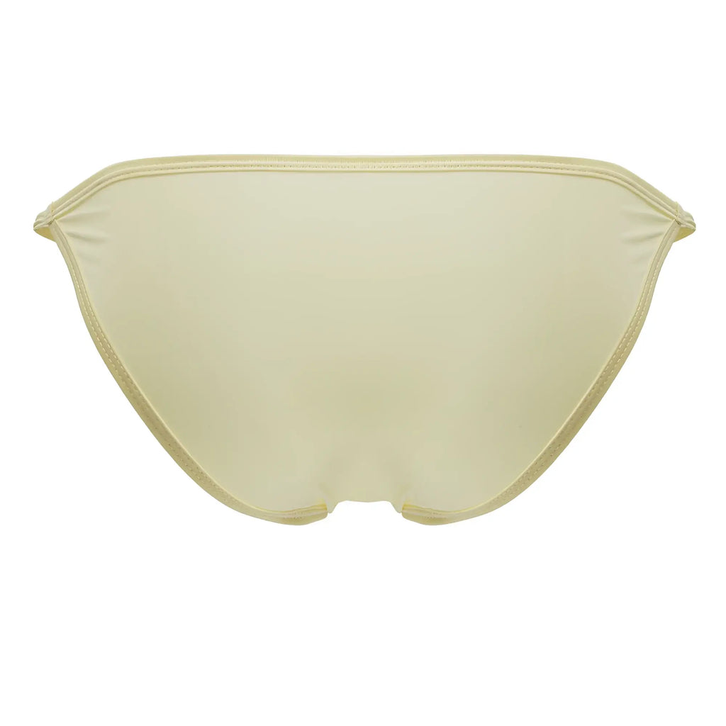 Cream-colored smooth-textured axel bikini bottom jor 2257 with a sleek minimalist design