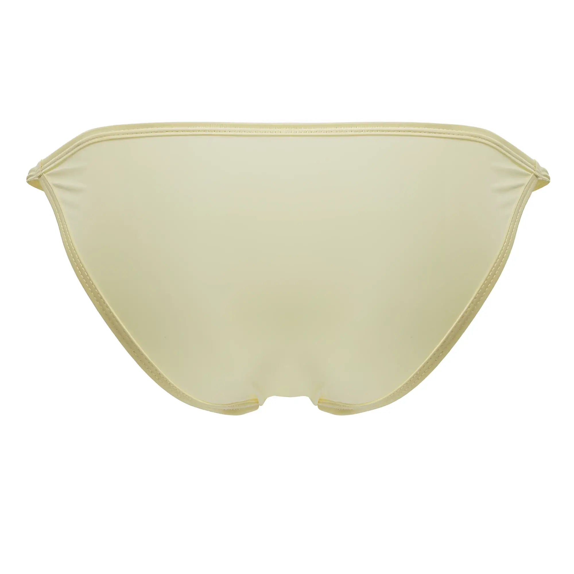 Cream-colored smooth-textured axel bikini bottom jor 2257 with a sleek minimalist design