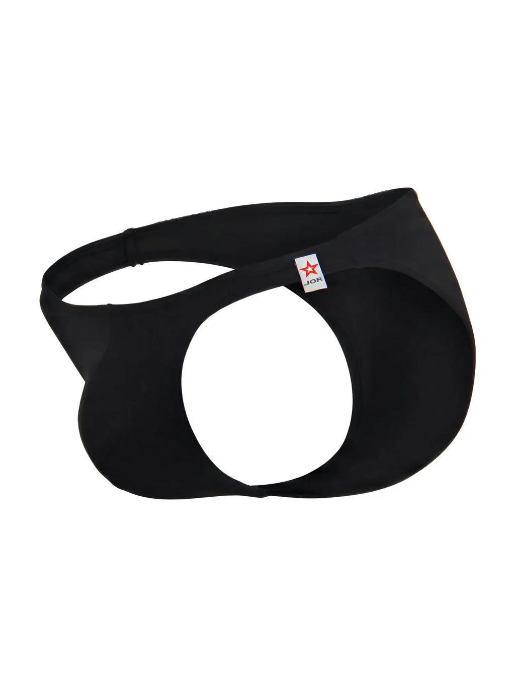 Black jor 2273 travel swim bikini men’s briefs with sleek form-fitting design and distinctive circular cutout
