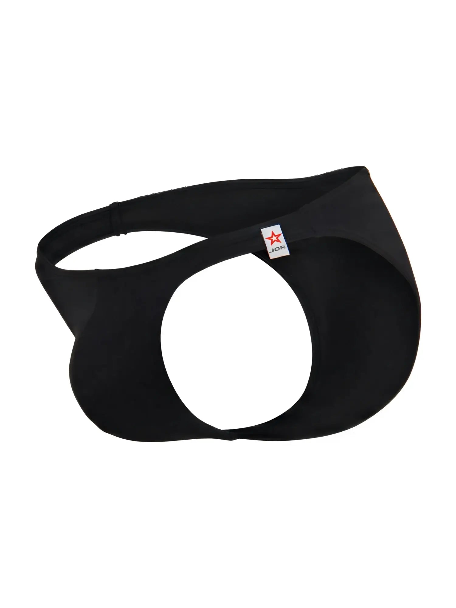 Black jor 2273 travel swim bikini men’s briefs with sleek form-fitting design and distinctive circular cutout
