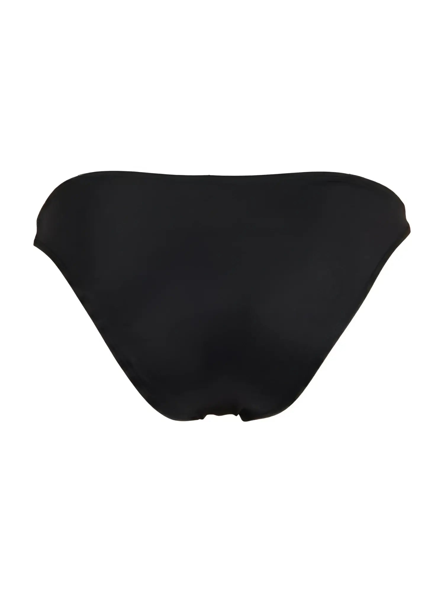 Black sleek travel swim bikini bottom jor 2273 with smooth form-fitting design shown from the back side