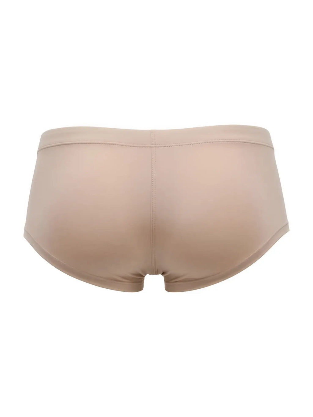 Beige seamless jor 2347 invisible trunks briefs with smooth stretchy fabric and minimalistic design front view