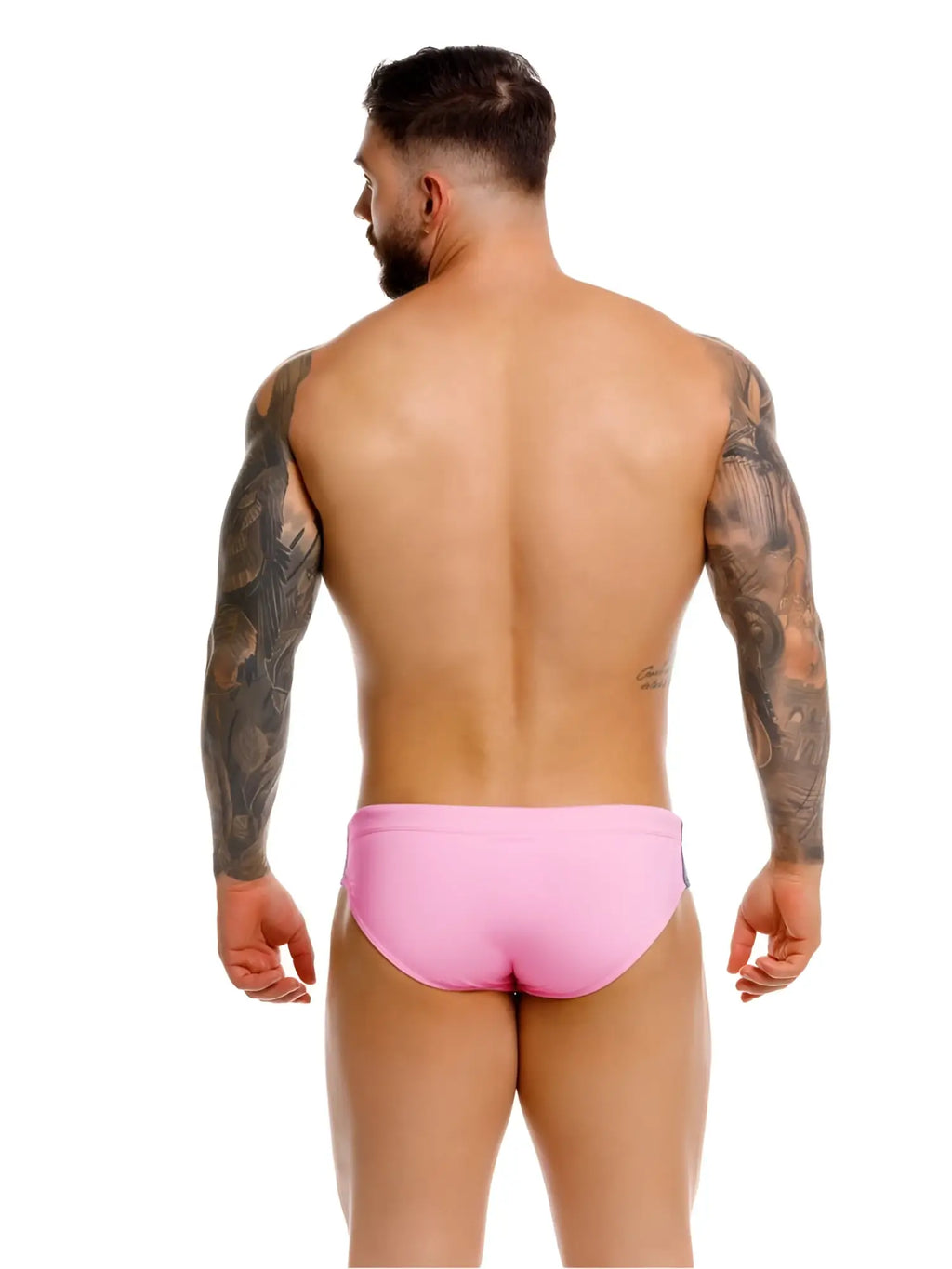 Pink jor 2384 wind swim briefs made of lightweight fabric designed for swimming and water activities