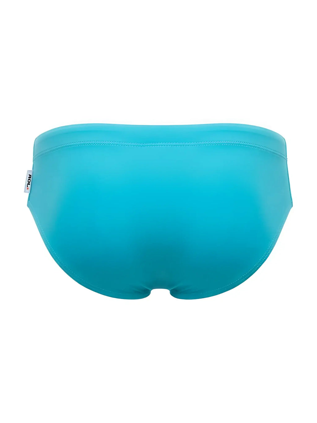 Jor 2387 travel swim briefs in turquoise with sleek solid stretchy fabric and subtle waistband seam