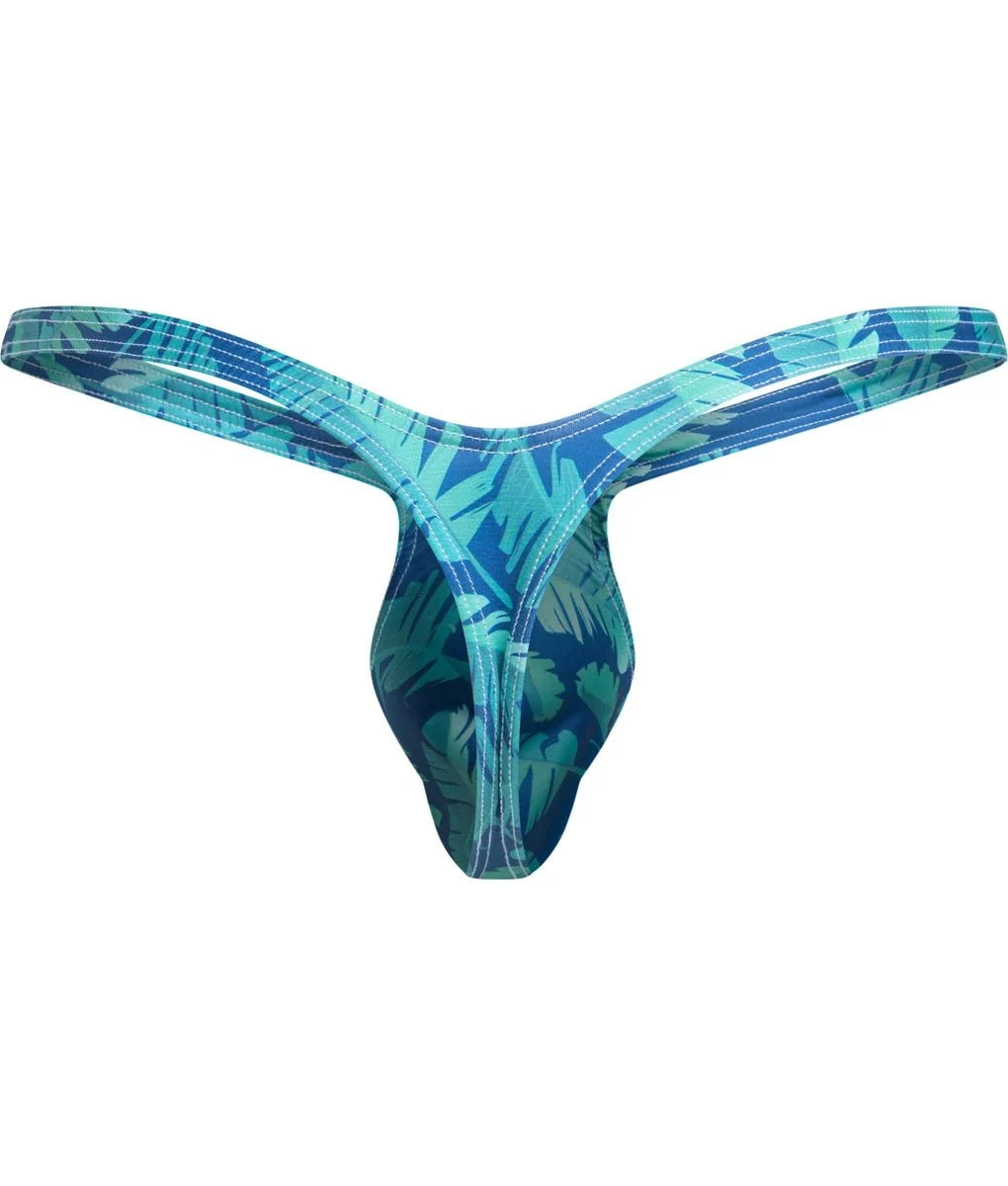 Justin + Simon XSJBU02 Men's Bulge Thong Wild Prints
