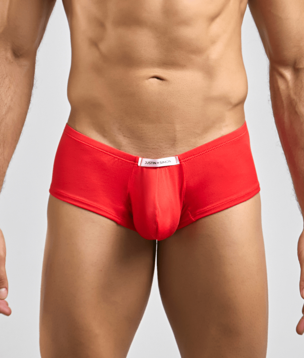 Justin + Simon XSJ13 Men's Cheeky Bulge Boxer - Peach