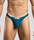 Teal jutin and simon thong classic tanga with a sleek form-fitting design in soft comfortable fabric