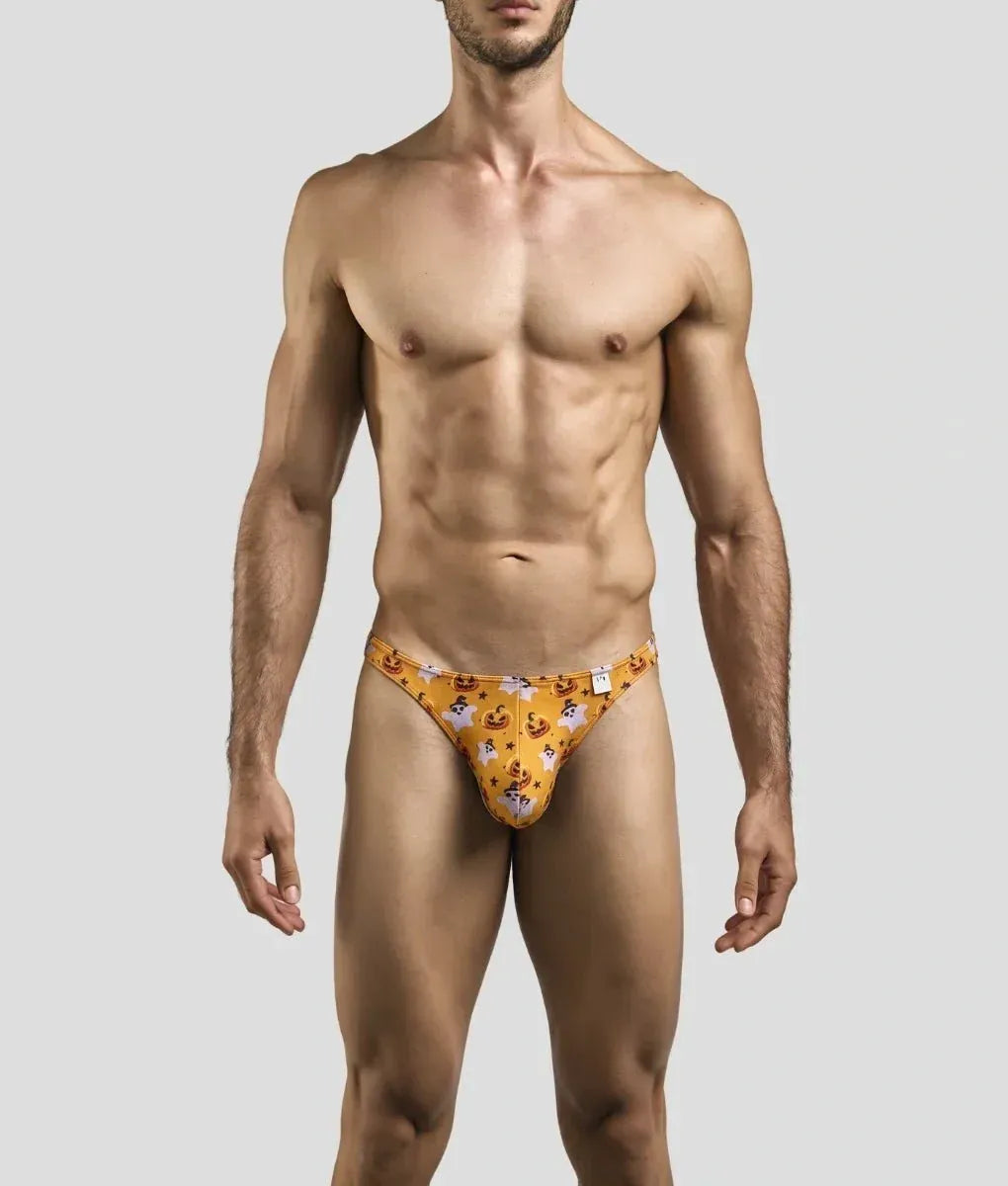 Justin + Simon Men's Halloween Print Classic Thong XSJ03