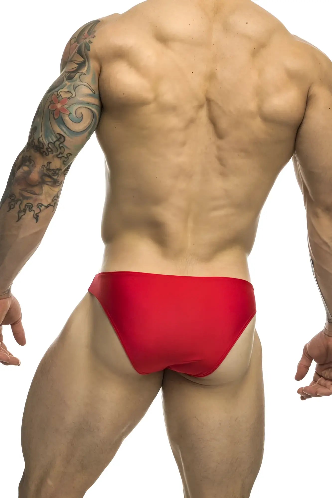 Red swim trunks justin simon xsj01 classic bikini in bright red designed for comfortable swimming and beachwear