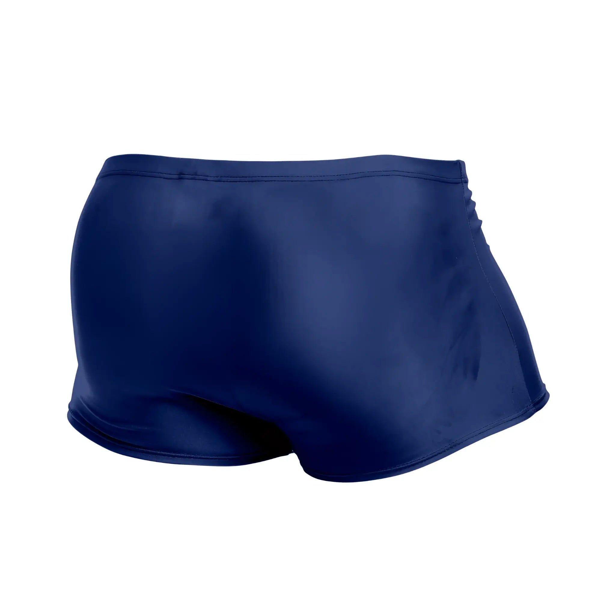 Justin+Simon xsj08 classic trunks in royal blue feature smooth shiny fabric for comfortable swimwear use
