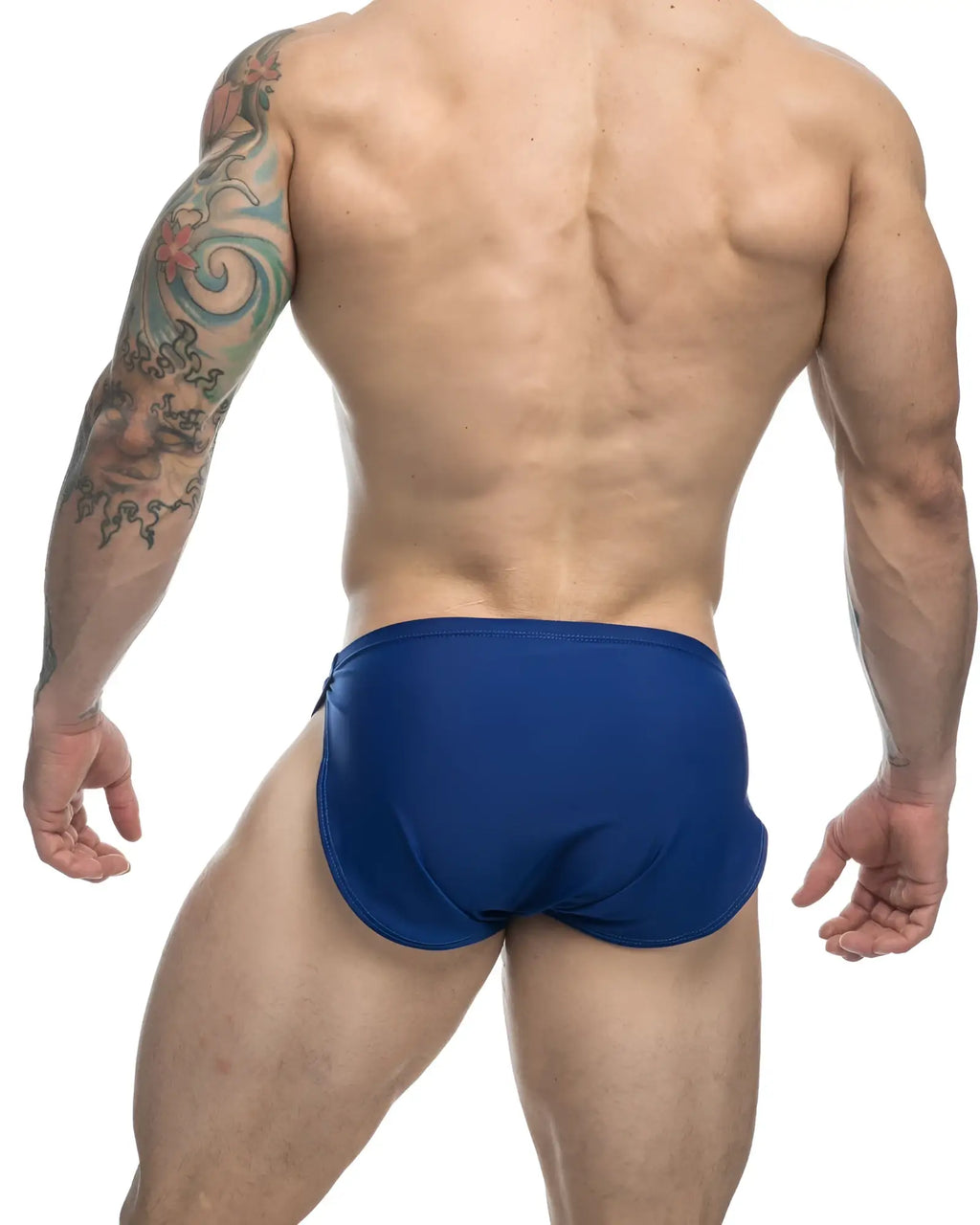 Blue swim trunks justin simon xsj09 running shorts in royal blue lightweight fabric for activewear