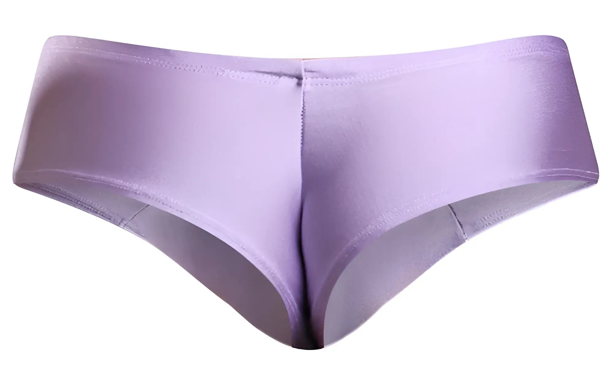 Justin+Simon XSJ22 cheek briefs in lilac with a sleek satin finish and subtle seam detailing