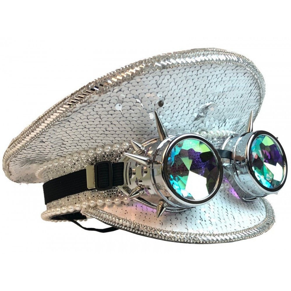 Sequin Festival Hat W/ Goggles