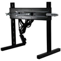 Kink Industries The Plow Fucking Machine: A black, industrial metal stand with a central motor and silver probe.